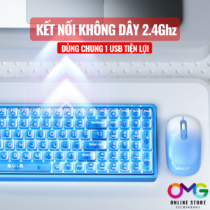 Combo Phím Và Chuột Không Dây AULA AC210 - Hình ảnh 3